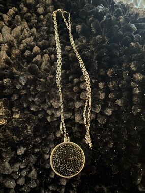 Touchstone Crystal Rare retired reversible pave pendant
